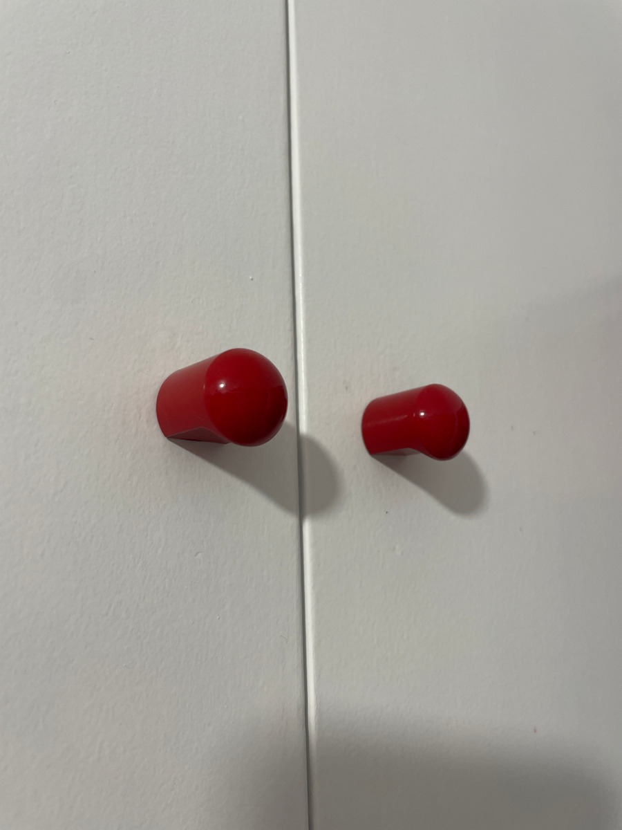 Knopf Möbelgriff aus Metallisch in Rot Farbe Ø20mm Κ2025 1Stück