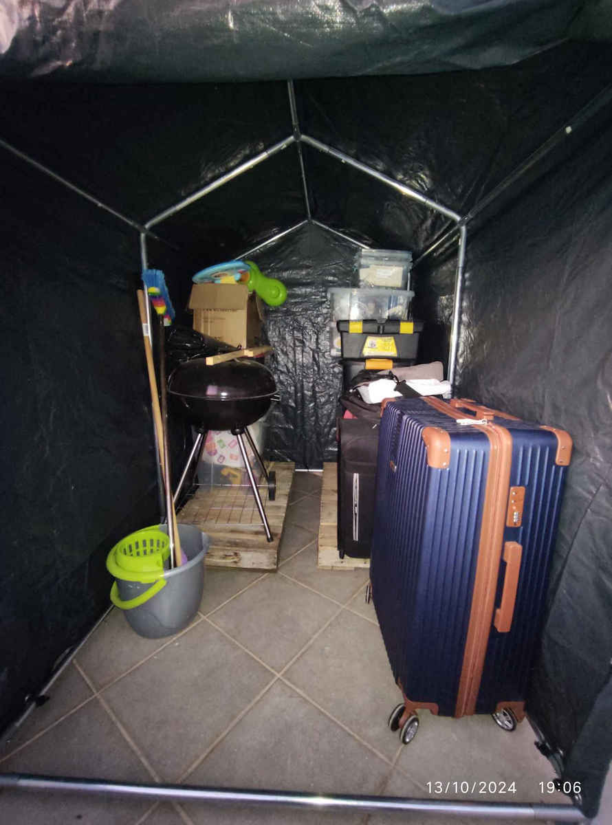 Outsunny Terrace Tent Grey 1.2x1.79m