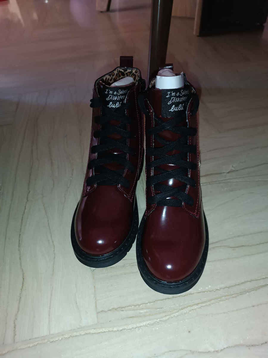 Star Kinderstiefel mit Reißverschluss Burgundisch