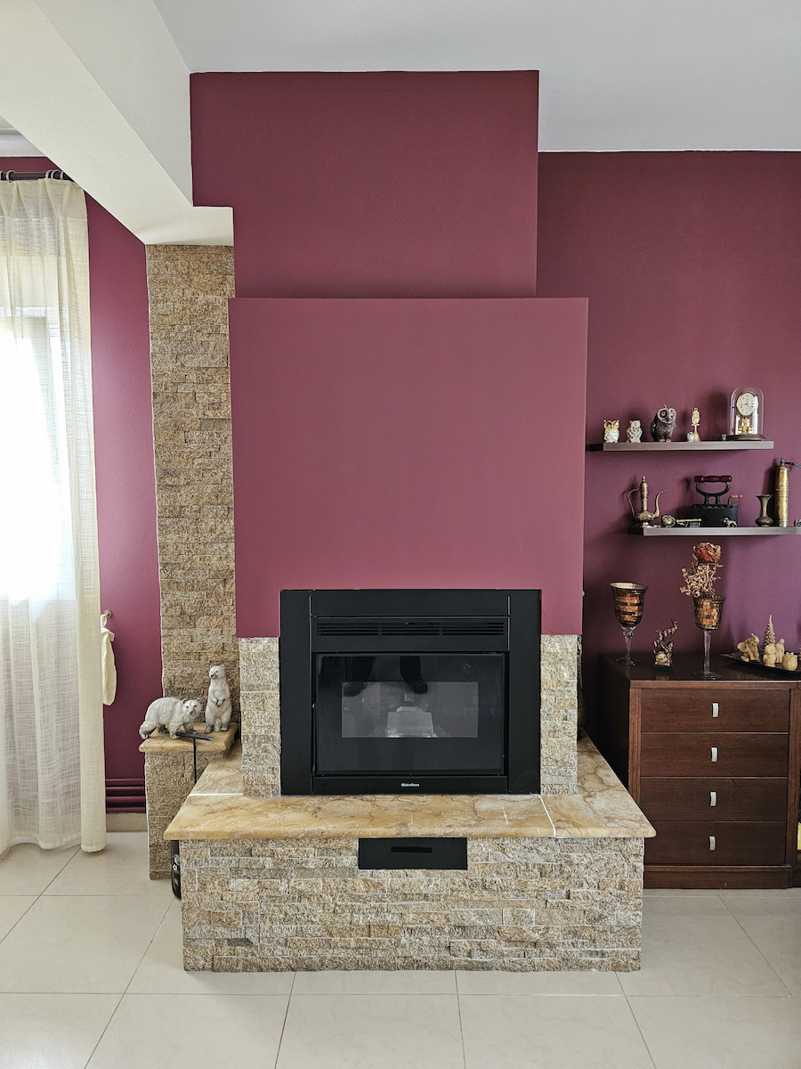 La Nordica Comfort Idro L80 Pellet Cassette Fireplace Insert Radiator with Straight Window 19kW