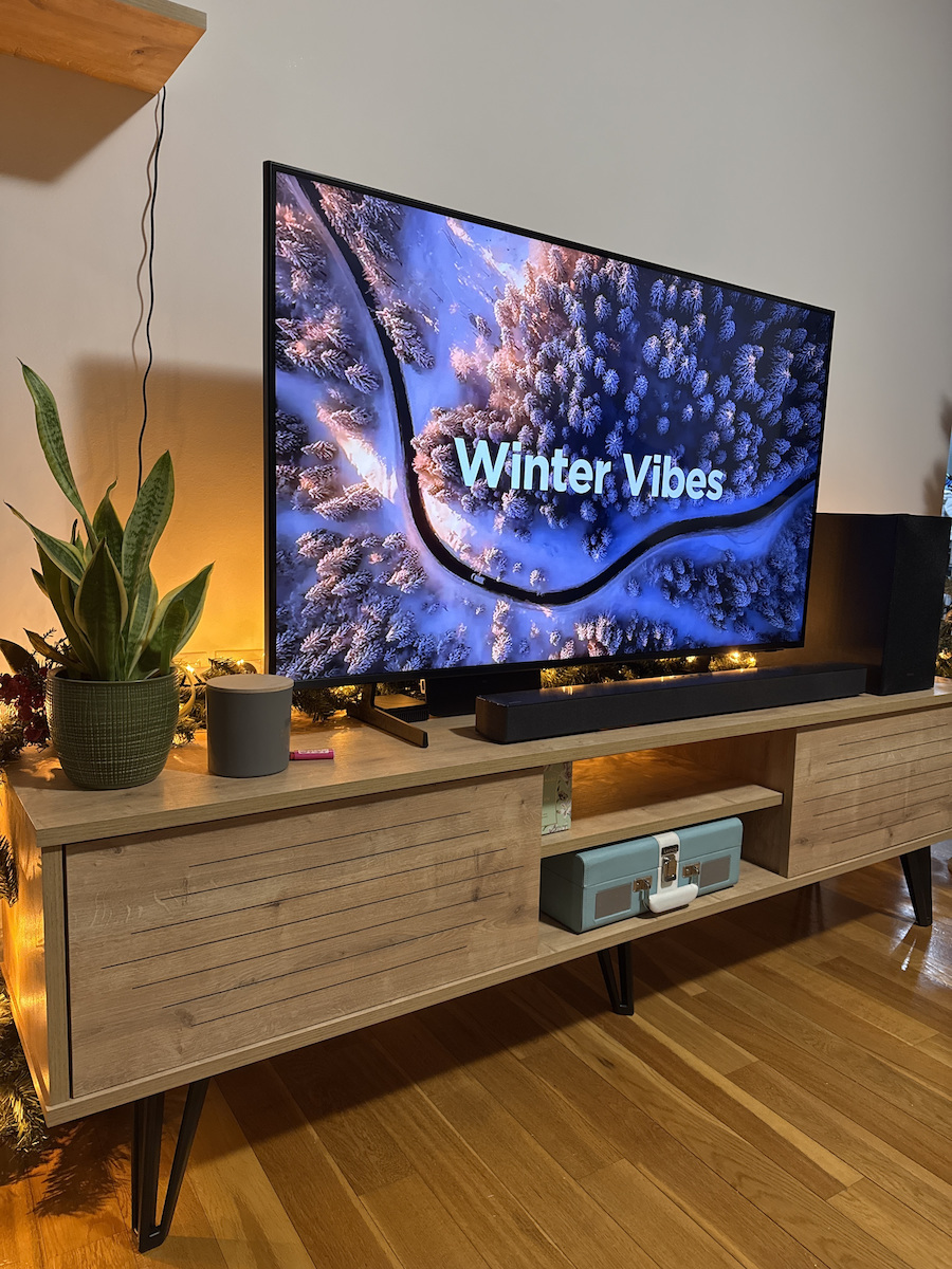 Salerno Living Room TV Unit Sapphire L180xW35xH51cm
