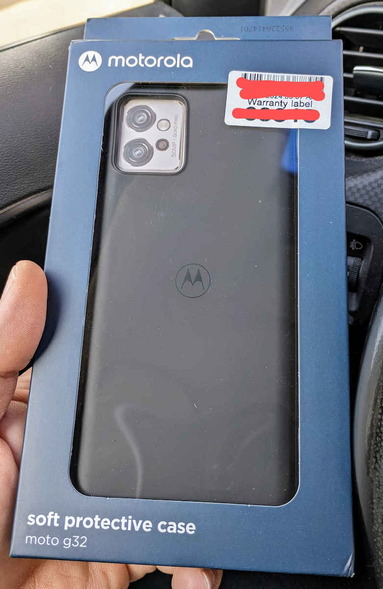 Motorola Back Cover Negru (Motorola G32)
