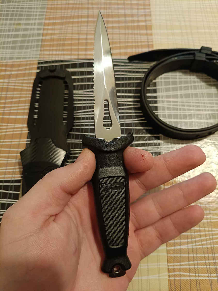 C4 Naifu Tauchmesser Tauchmesser mit 9,4 cm Klinge