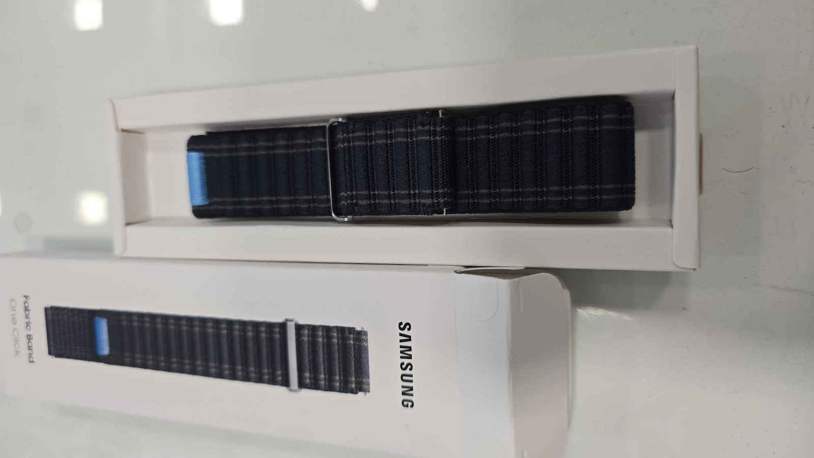 Текстилна каишка Samsung за Galaxy Watch 4 5 6 7 M L синя