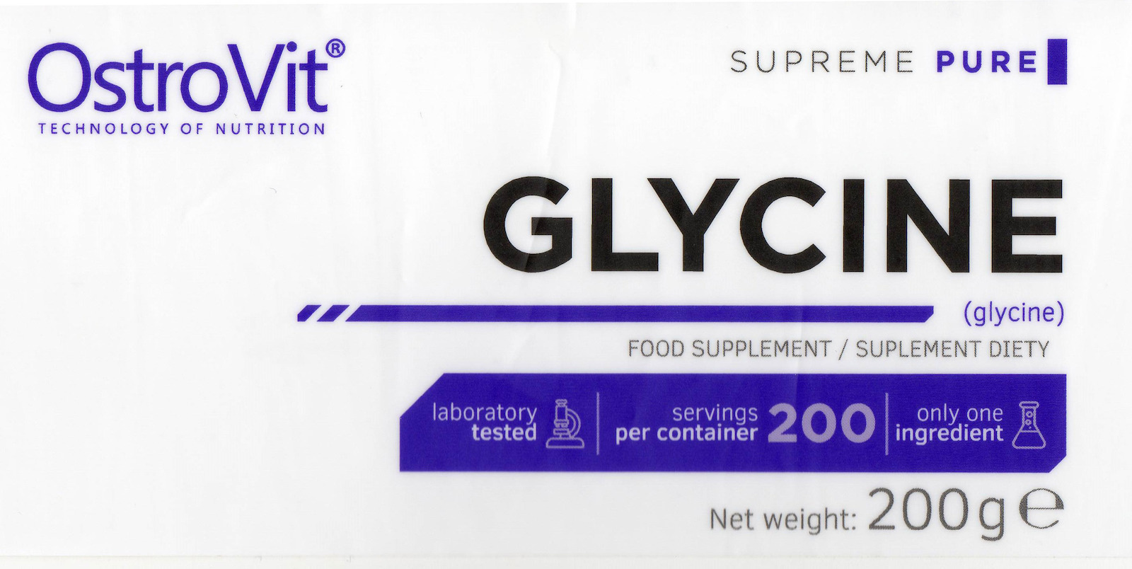 OstroVit Supreme Pure Glycine 200gr Unflavoured