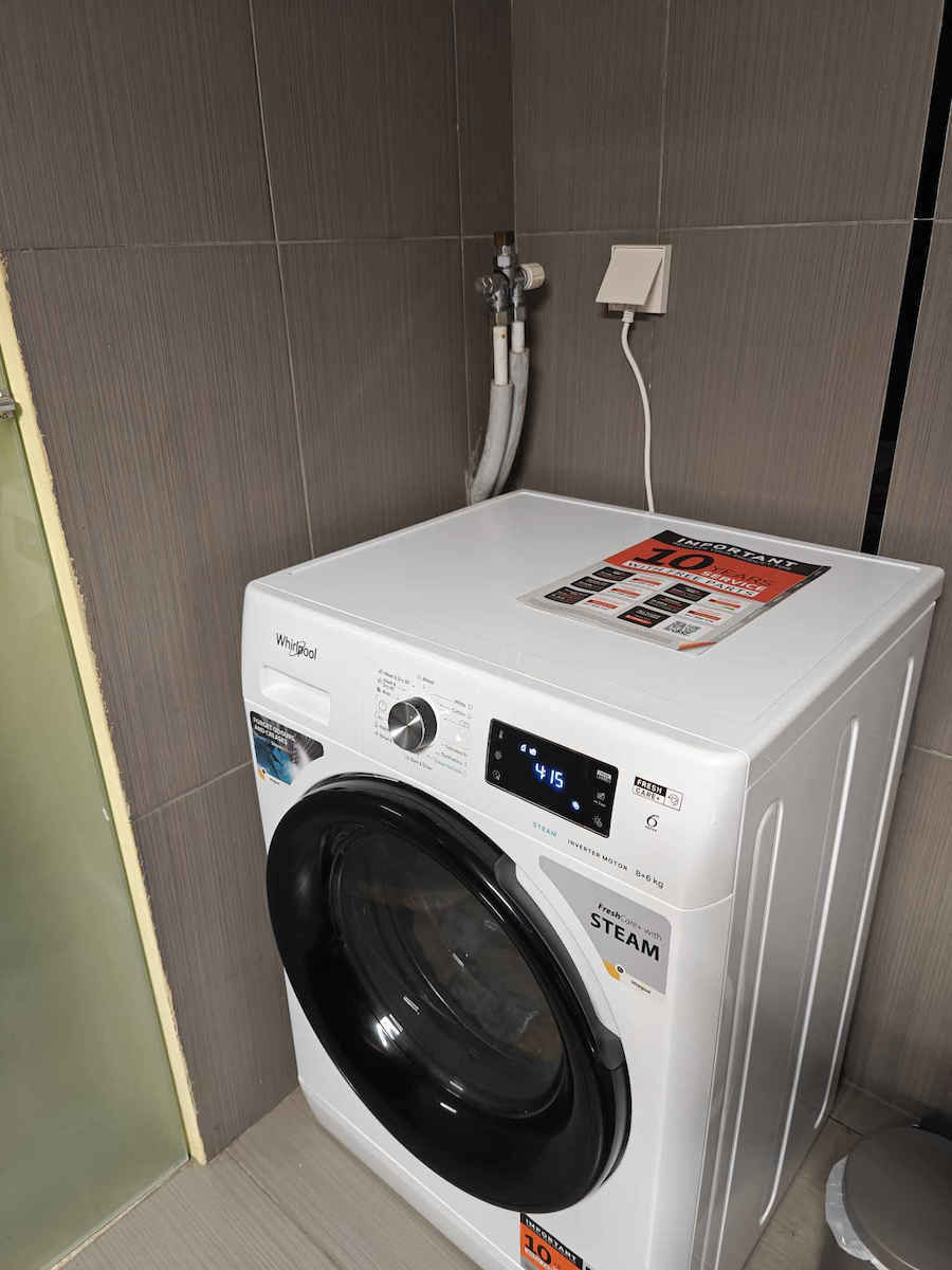 Whirlpool Waschtrockner 8kg/6kg Dampf 1400 Umdrehungen