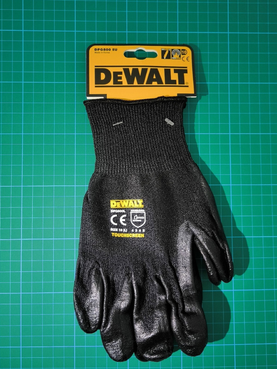 DEWALT Gloves for Work Black Nitrile for Cutting Protection 1pcs