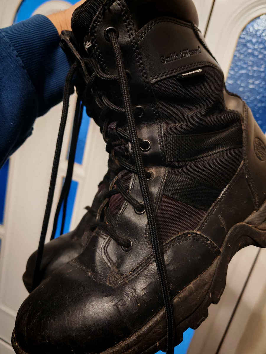 Smith & Wesson Military Boots Breach 2.0 8" SZ WP with membrane HydroGuard Leather Black