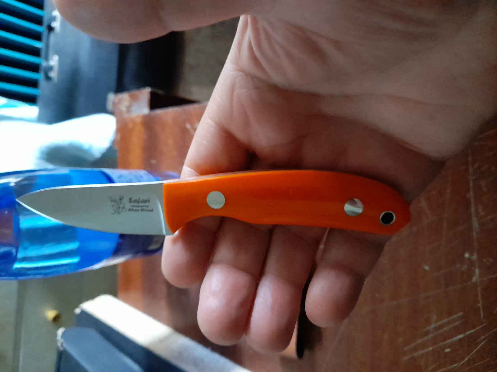 Casstrom Safari Mini Hunter Stabilised G10 Μαχαίρι Πράσινο σε Δερμάτινη Θήκη