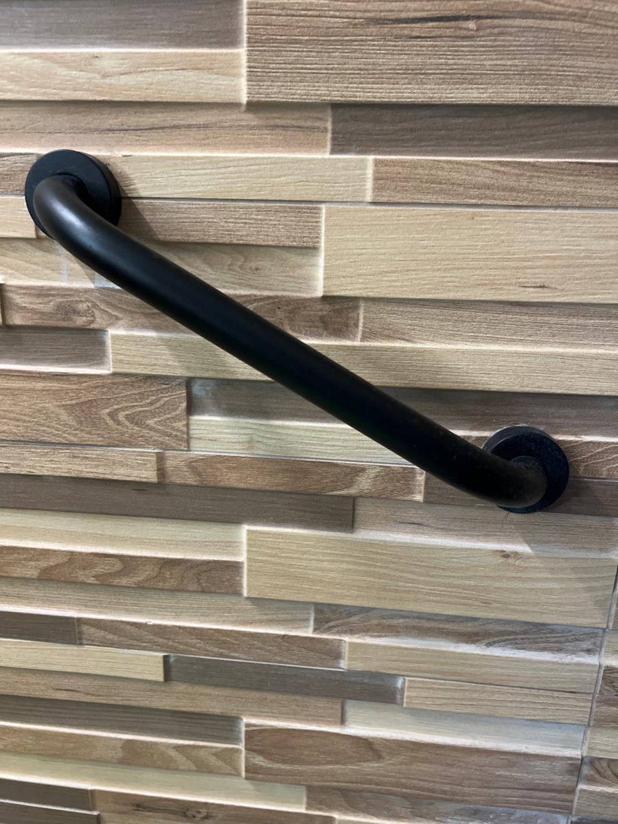 17781 Bathroom Grab Bar for Persons with Disabilities 35cm Black