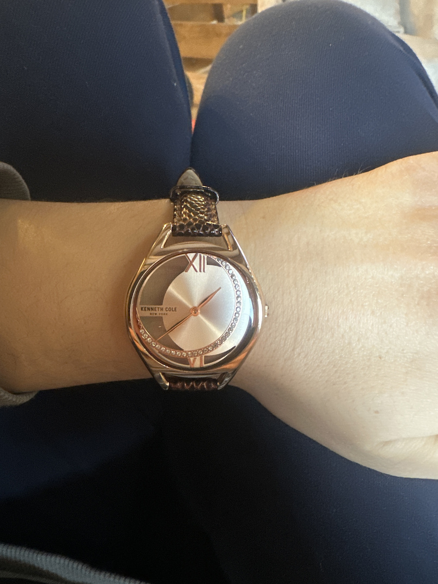 Kenneth Cole Damen Uhr mit Braun Lederarmband