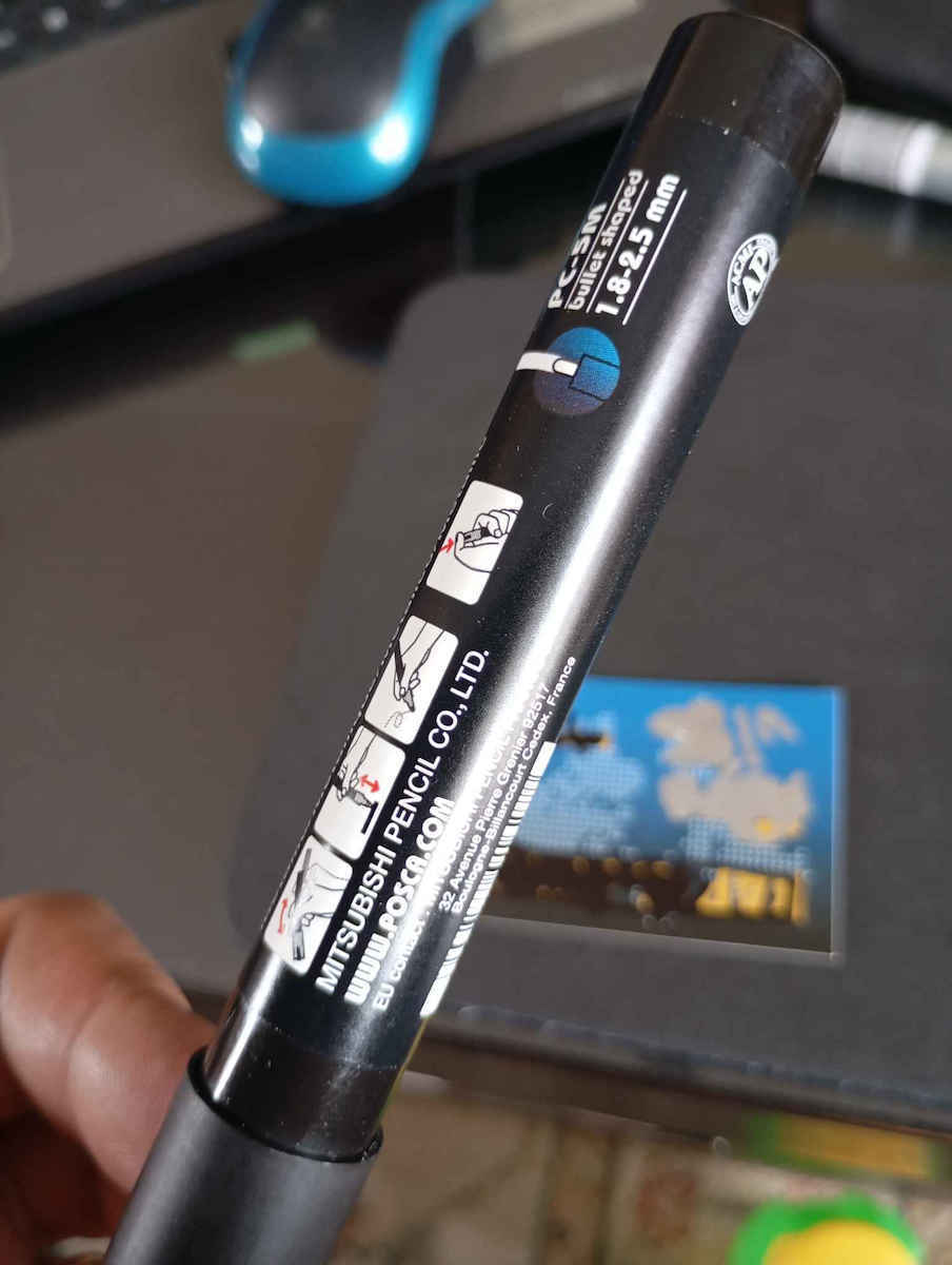 Posca Permanent Marker 2.5mm Silver