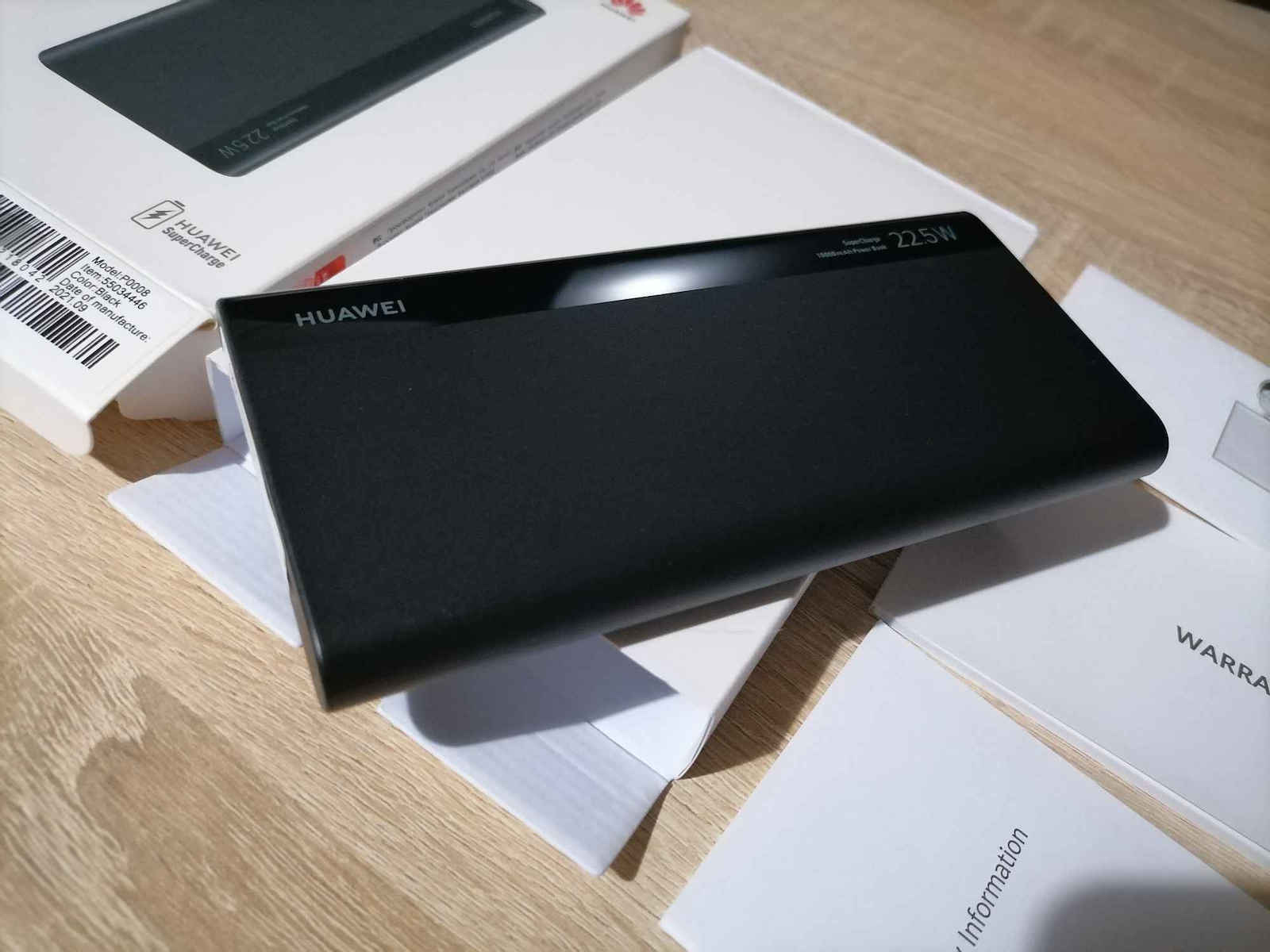 Huawei Supercharge Power Bank 10000mAh 22.5W με Θύρα USB-A και Θύρα USB-C Λευκό