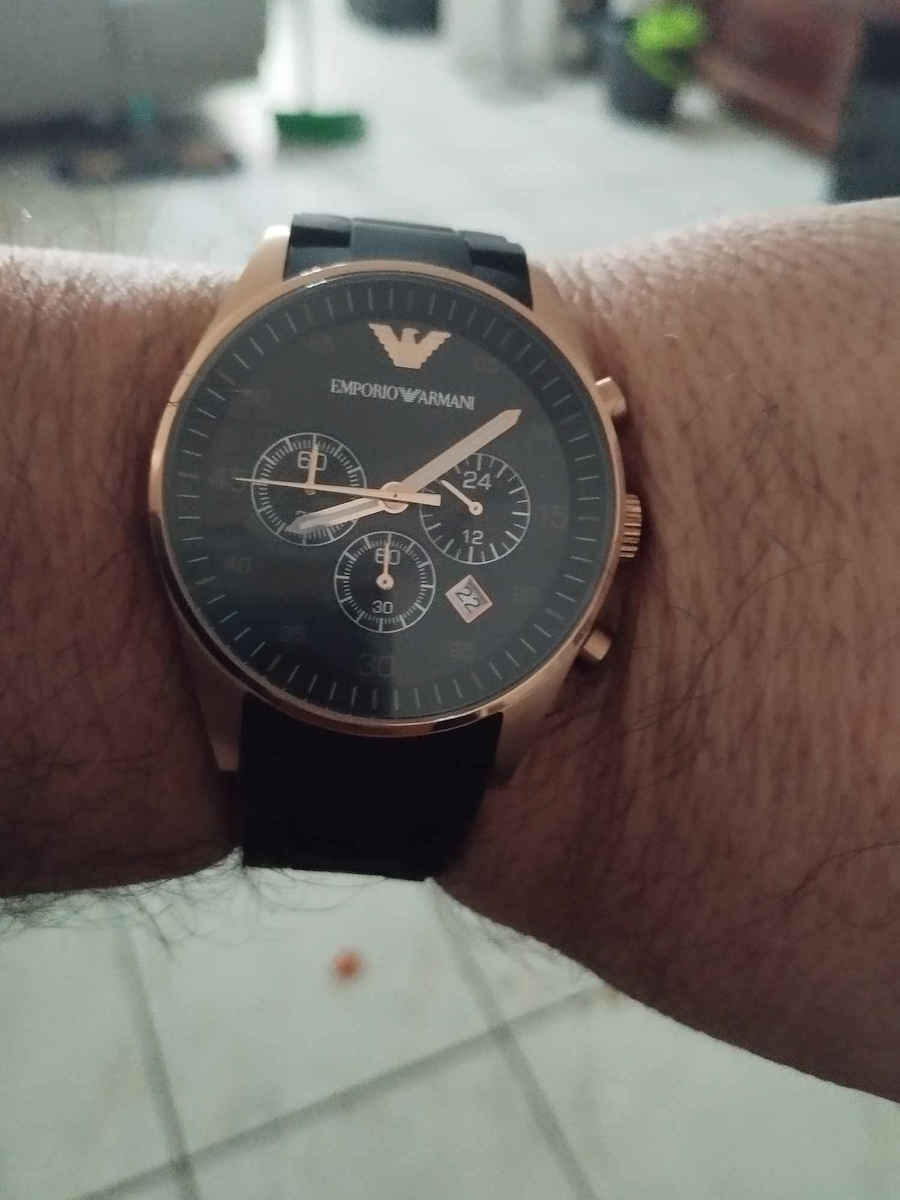 Emporio Armani Ceas Barbatesc 43mm Cronograf Cu Baterie Cu Curea