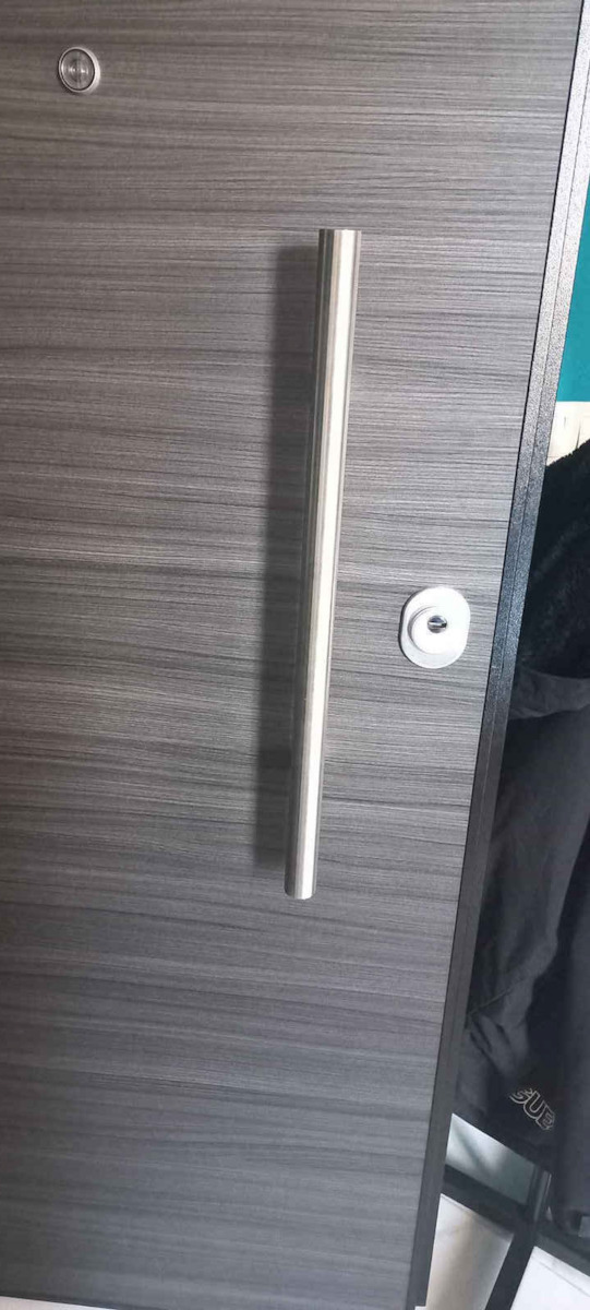 Import Hellas Λαβή Εξώπορτας 600mm Νίκελ / Inox