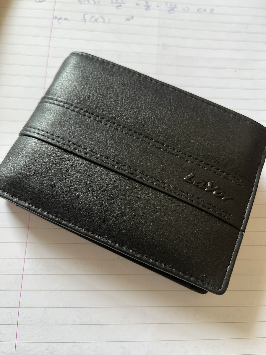 Leather Men's Wallet Classic with RFID Black