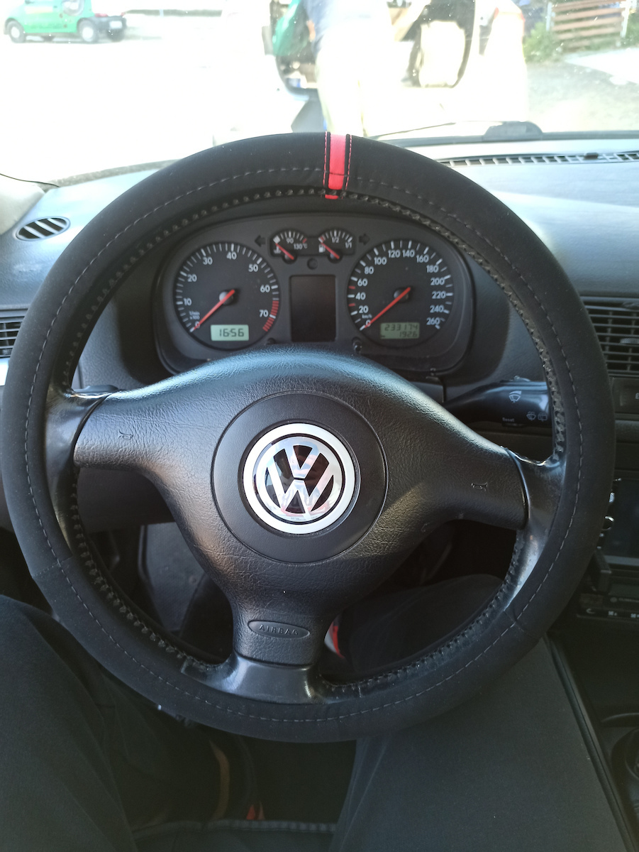 Simoni Racing Car Steering Wheel Cover with Diameter 37-39cm Microfiber Black