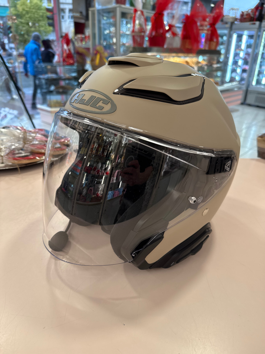 HJC F31 Naby MC1 Motorcycle Helmet Jet ECE 22.06 with Sunvisor