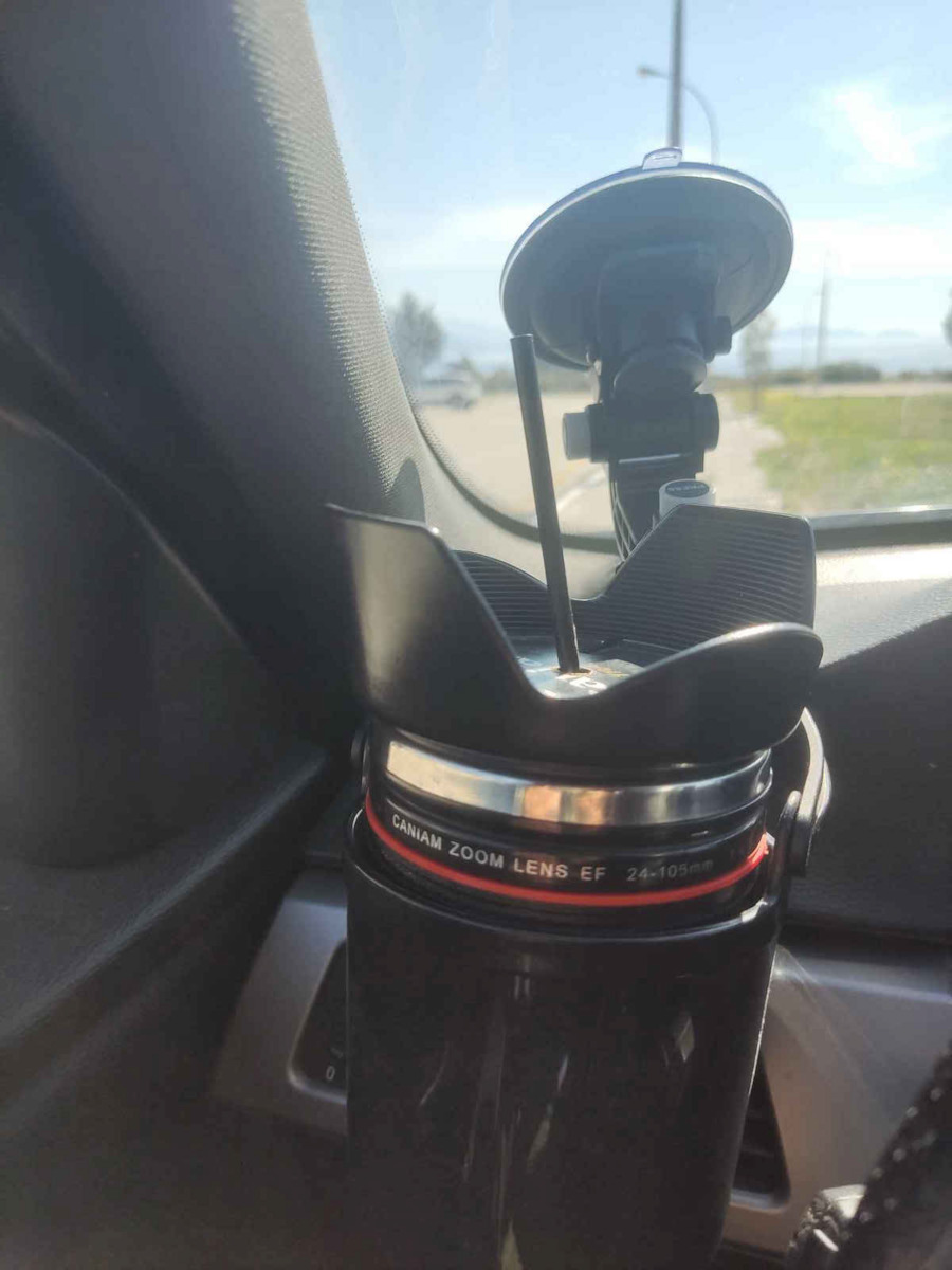 Car Cup Holder 1 Position with Suction Cup