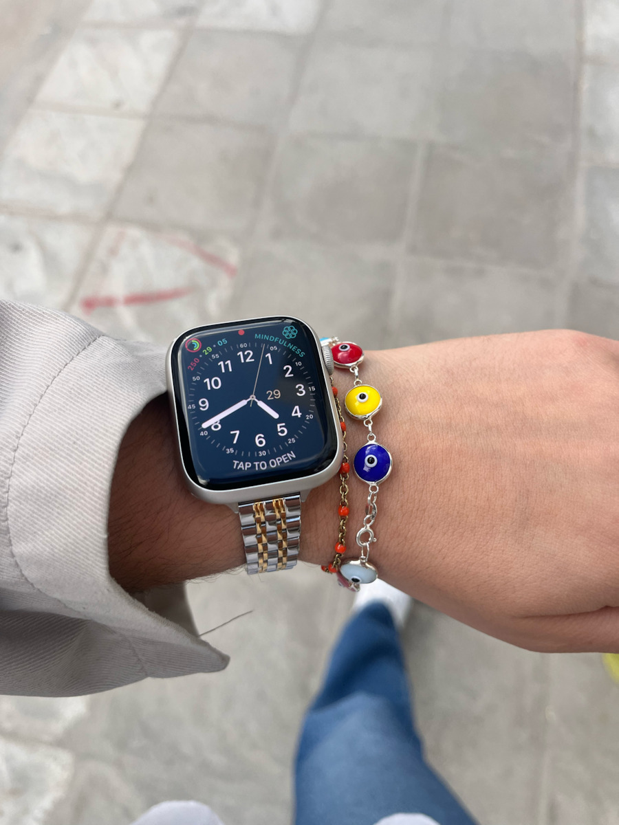 Каишка Неръждаема стомана Сив (Apple Watch 44/45/46mm/Ultra 49mm)