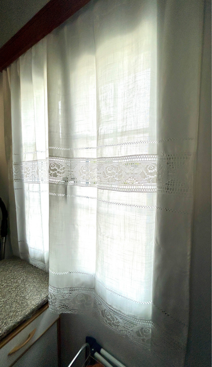 Silk Fashion Κουρτίνα Παραθύρου με Τούνελ 343 Λευκό 90x130εκ.
