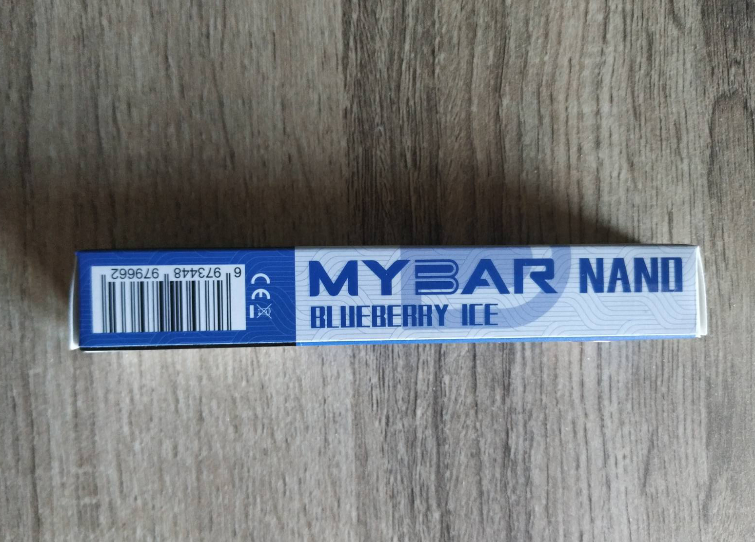 MyBar Nano Електронно Цигара Единично Употребима 450 Вдишвания Blueberry Ice 1.6ml 20mg Син