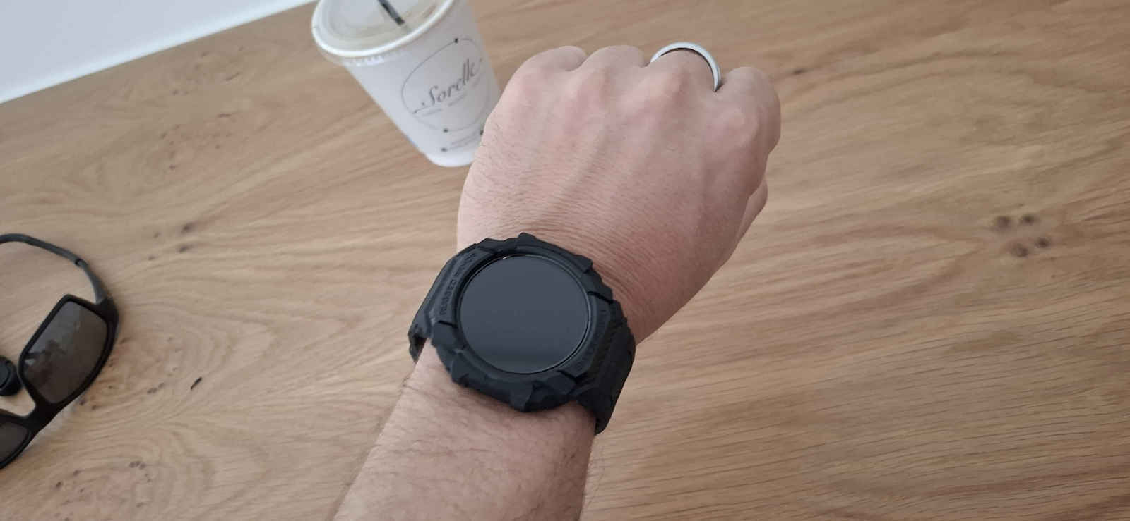 Spigen Rugged Armor Pro Curea Silicon Negru (Galaxy Watch Ultra)