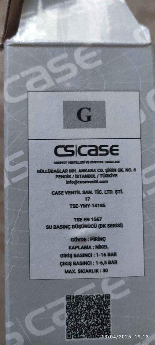 Pressure Pipe Regulator Brass 1/2"