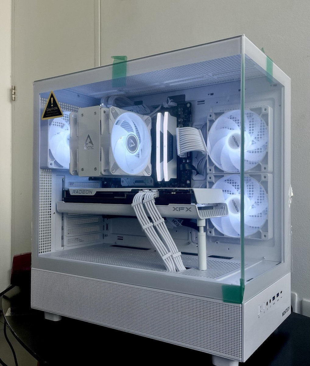 Montech XR Gaming Midi Tower Κουτί Υπολογιστή με Πλαϊνό Παράθυρο και ARGB Φωτισμό Μαύρο