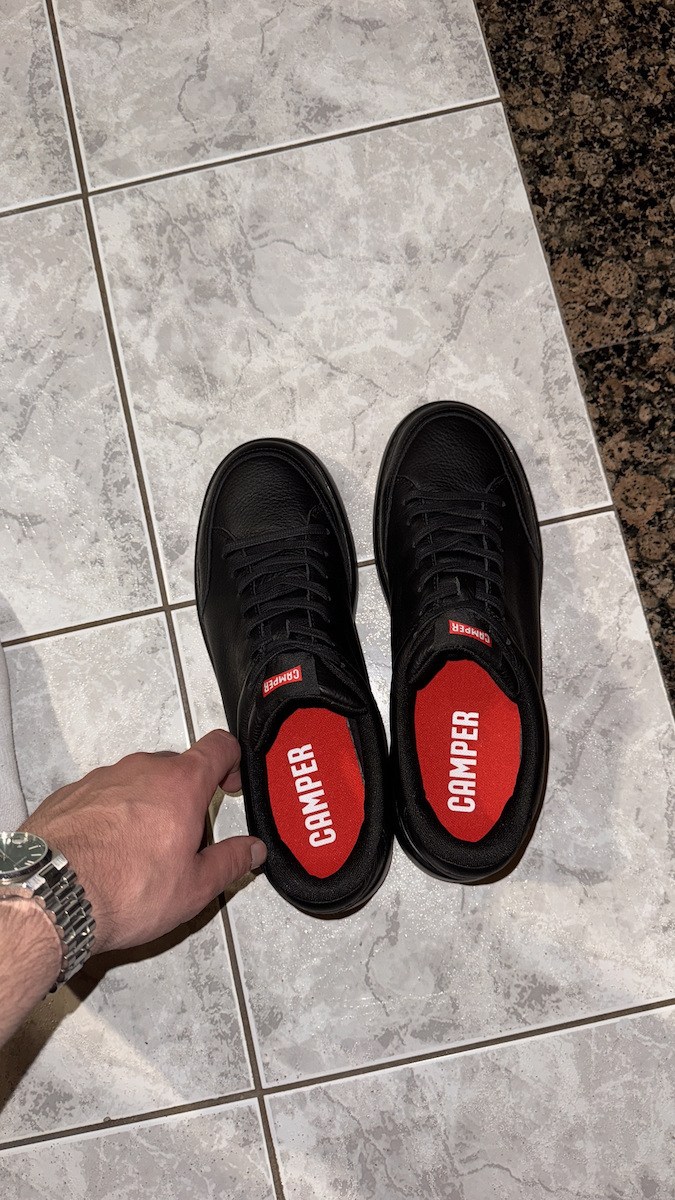 Runner K21 Adidași Bărbătești Negru Piele