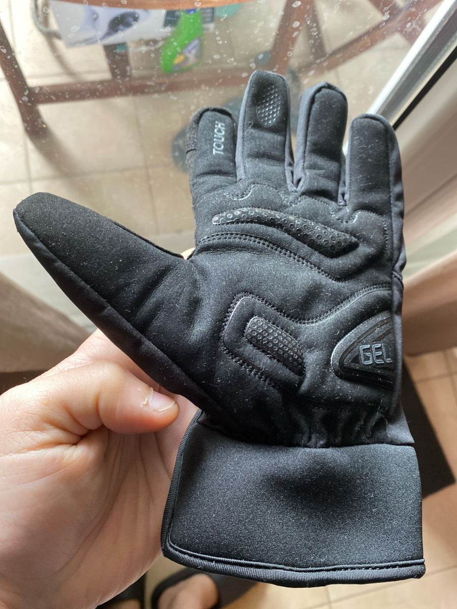Nordcode Derbi Winter Men's Motorcycle Gloves Softshell Waterproof Black