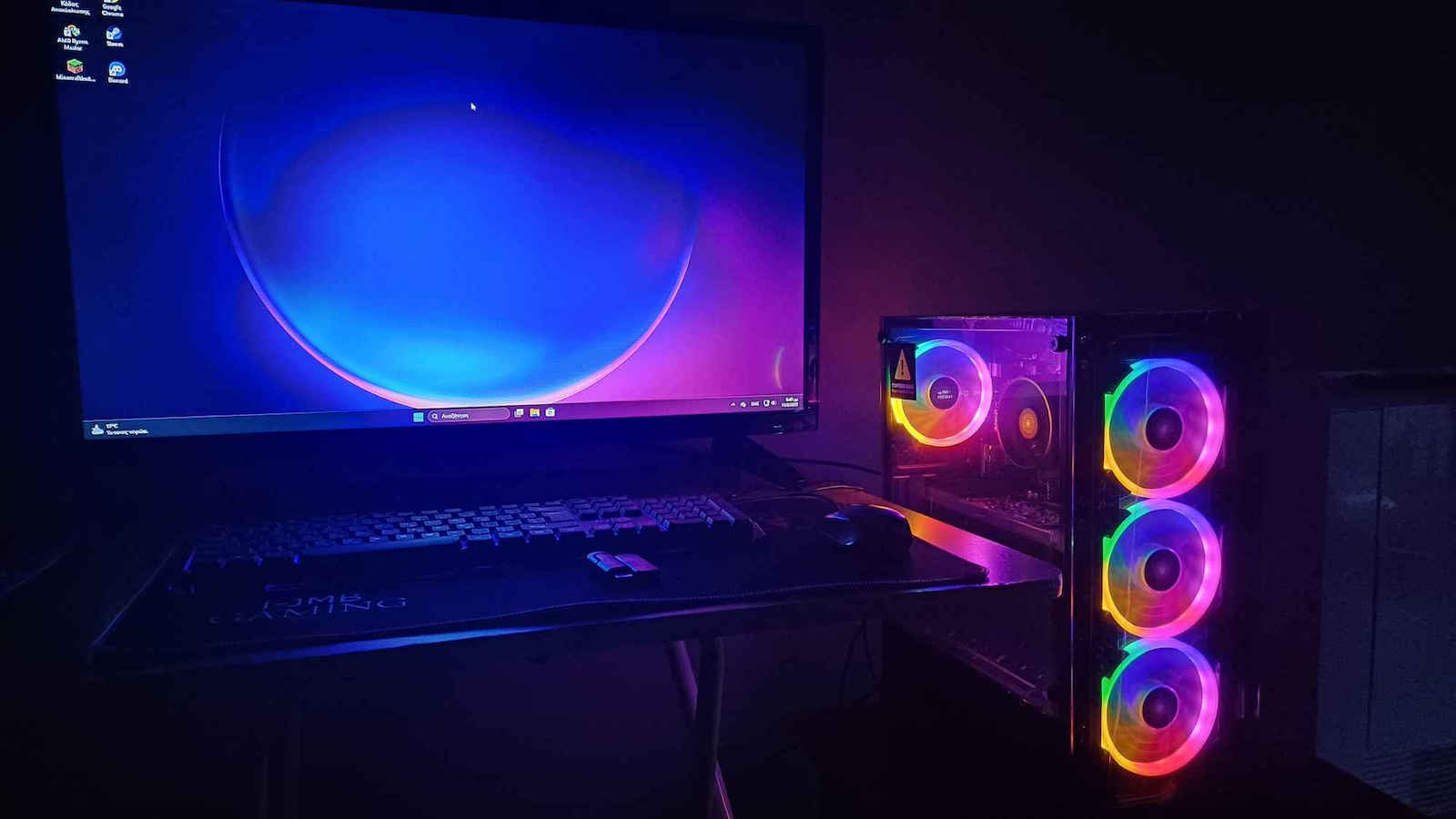 Vengeance GhostOps-X3 Desktop PC (Ryzen 5-5500/16GB DDR4/512GB SSD/Radeon RX 550/No OS)