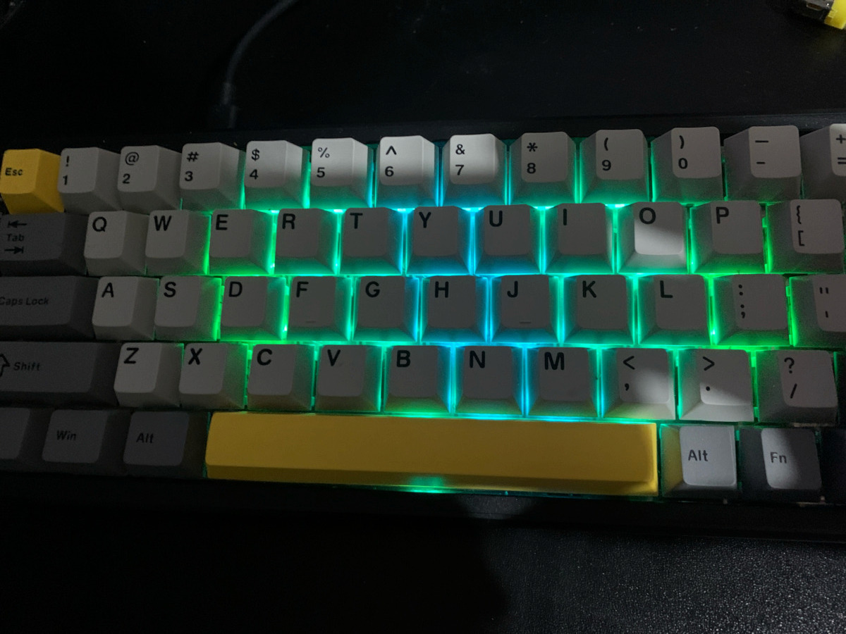 Ajazz AK680 Max Gaming Μηχανικό Πληκτρολόγιο 65% με Magnetic διακόπτες και RGB φωτισμό (Αγγλικό US) Γκρι
