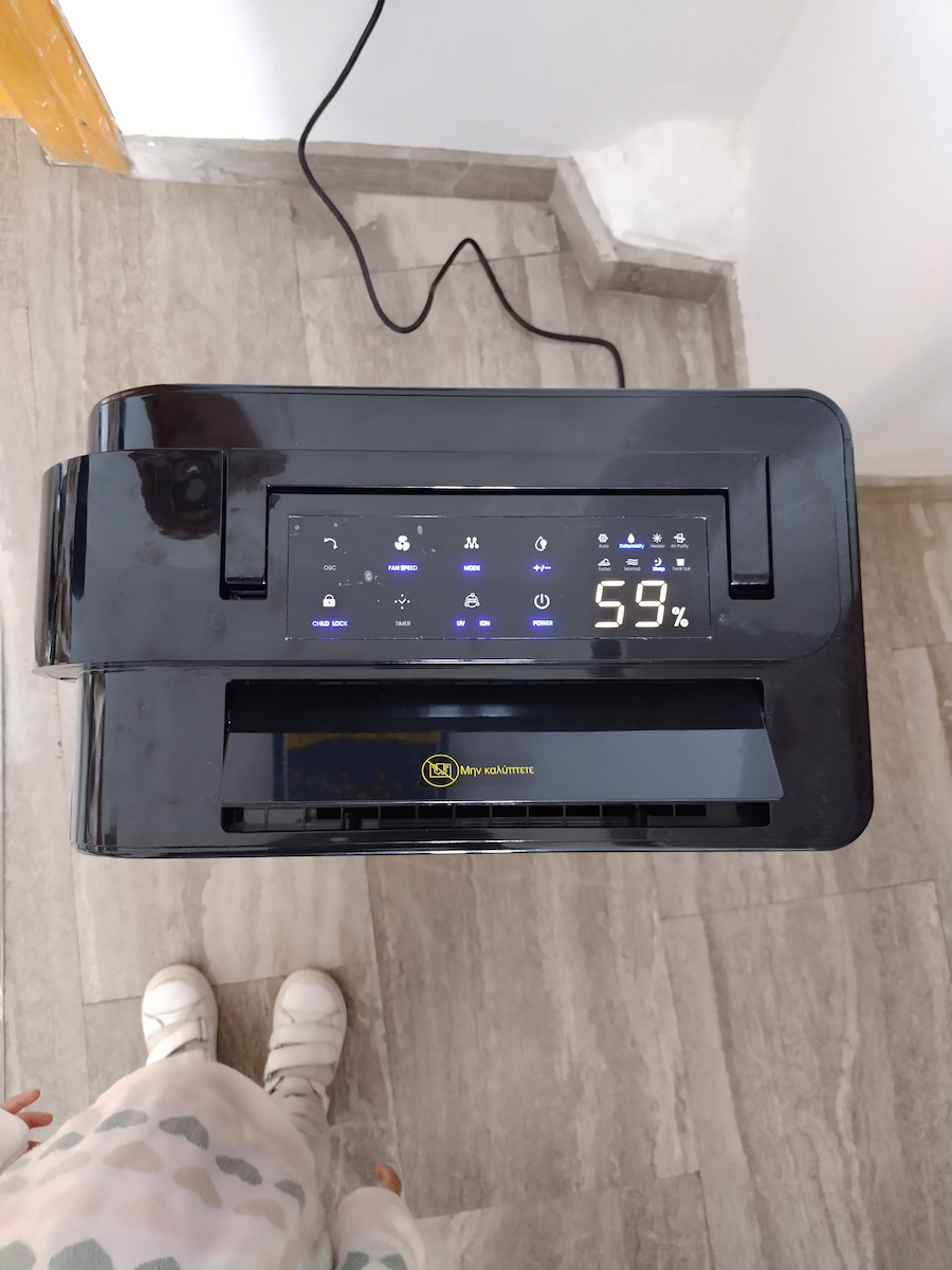 Morris MDD-10251WW Αφυγραντήρας Ζεόλιθου με Ιονιστή και Wi-Fi 10lt Μαύρος