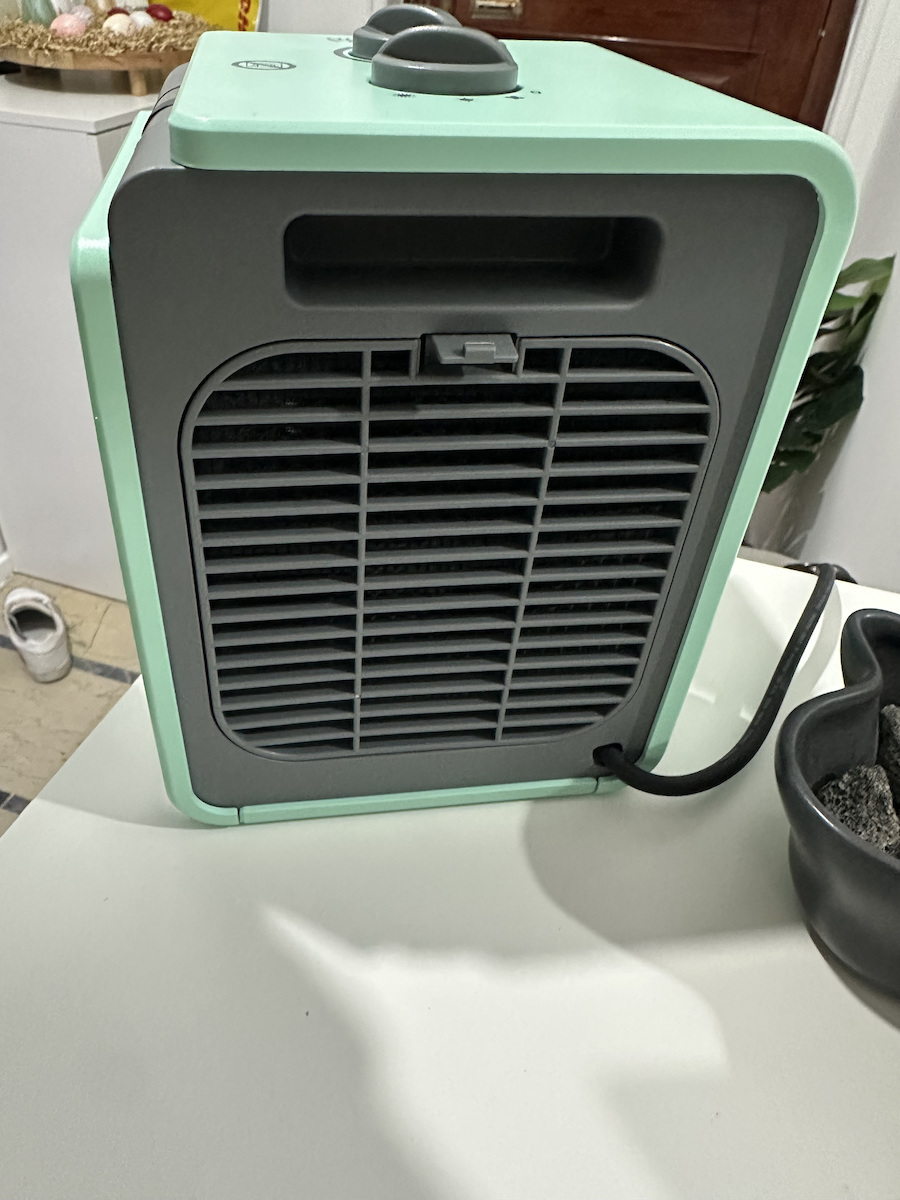 Olimpia Splendid Caldo Cubic Ceramic Fan Heater Bathroom Floor Turcoaz 1800W