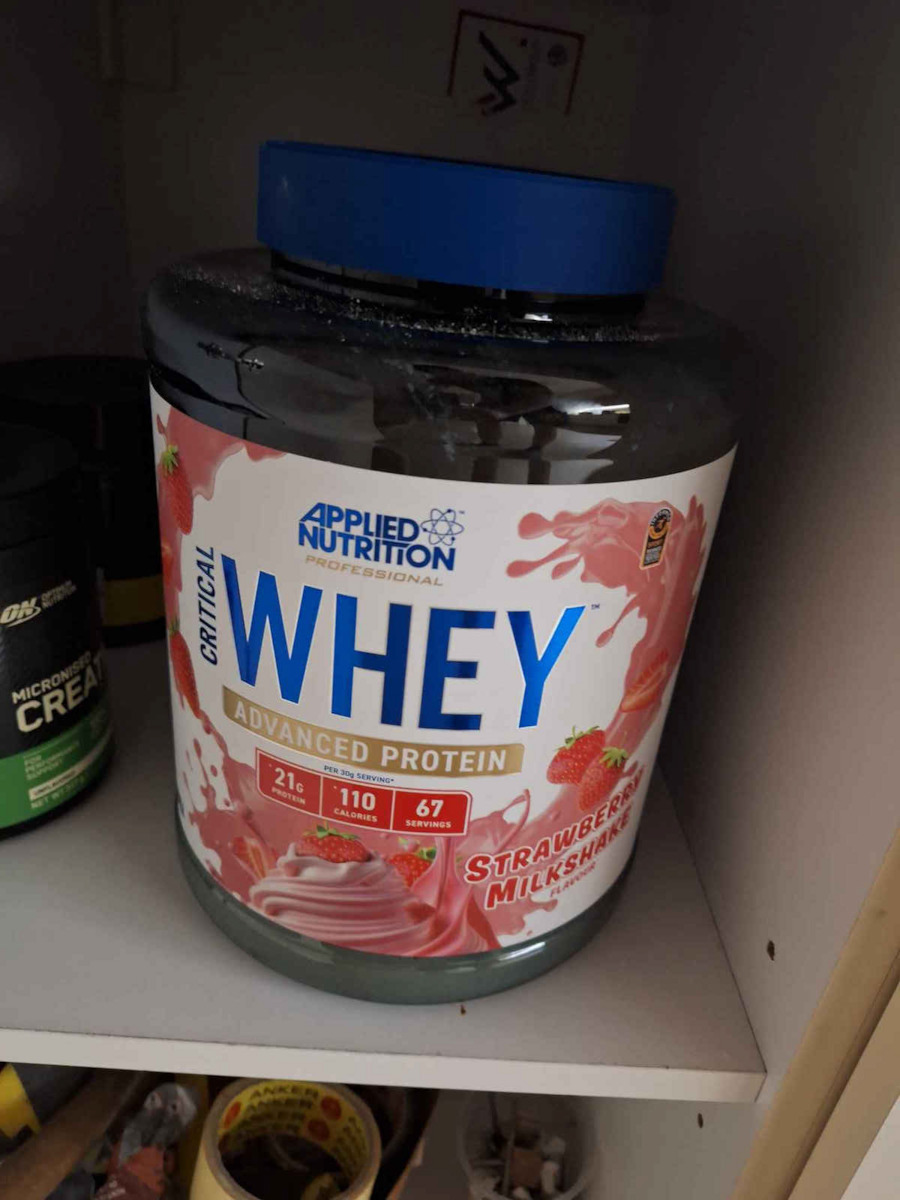 Applied Nutrition Critical Whey Whey Protein Gluten Free with Vanilla Ice Cream Flavor 132g