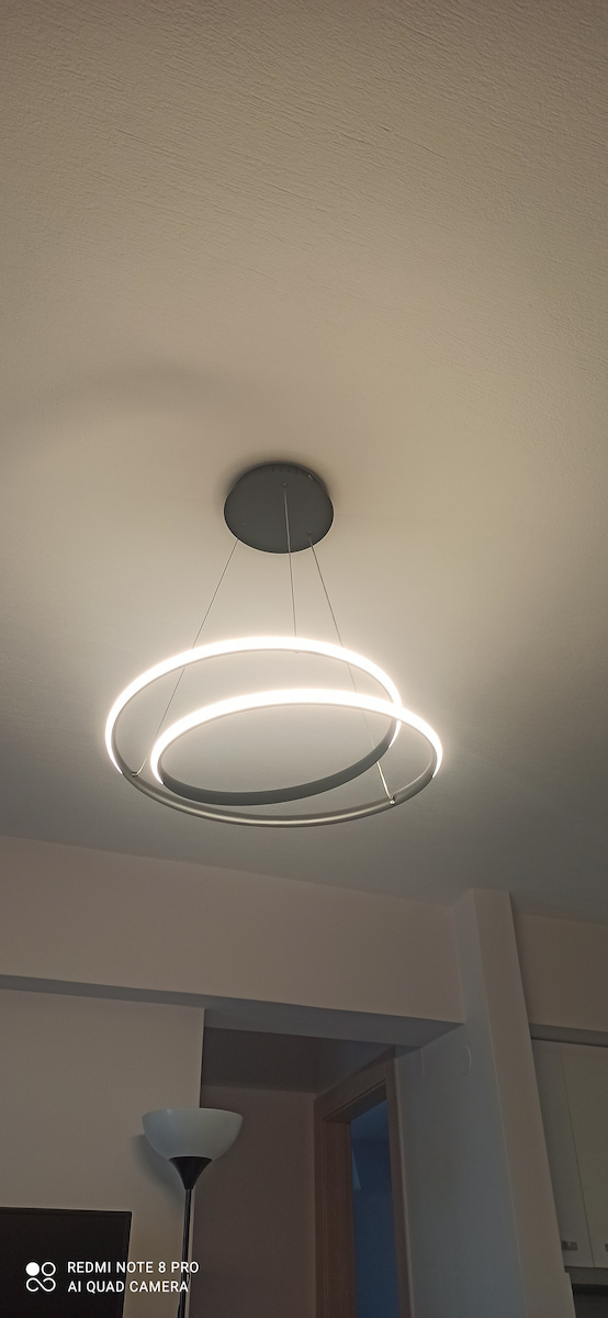 Vivalux Feel Pendant Light Black 51x150cm