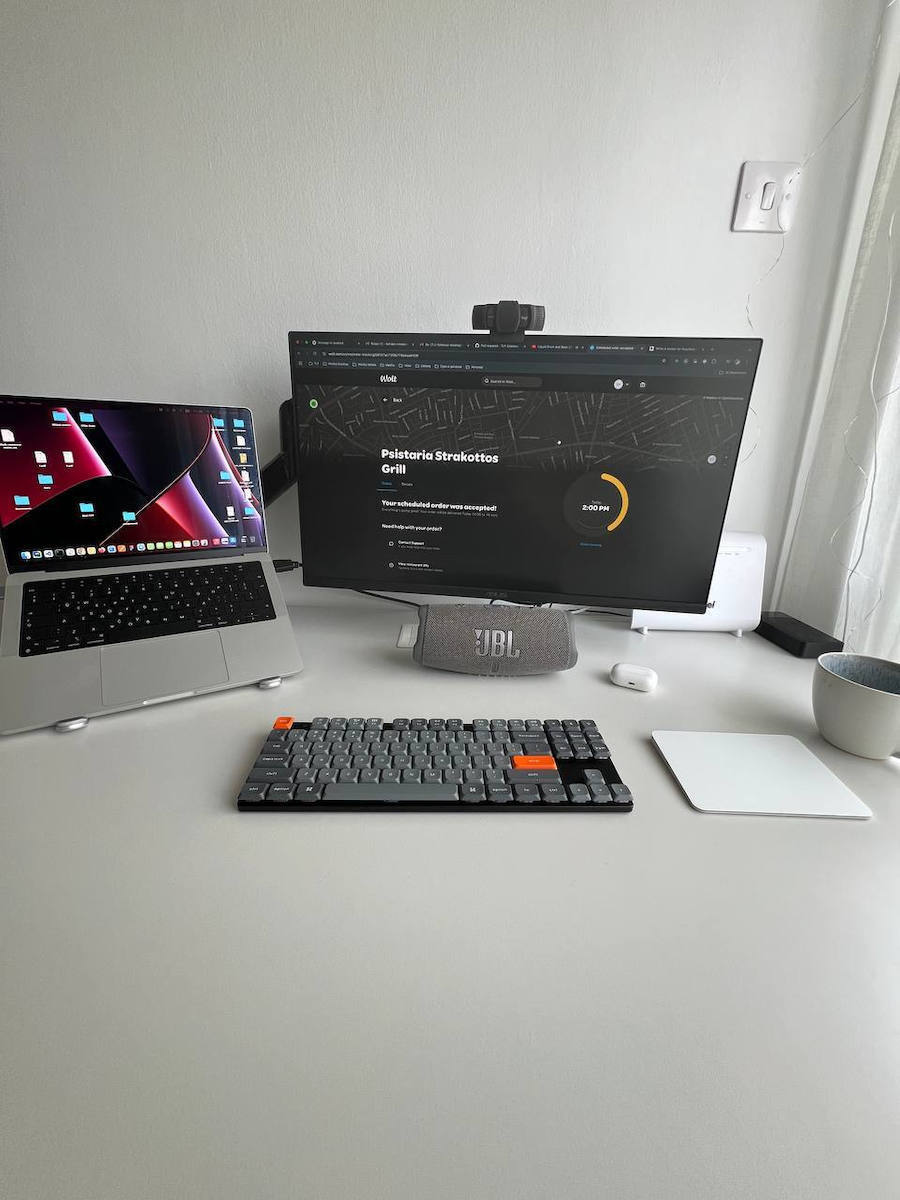 Keychron K1 Max K1M-H1 Tastatură Mecanică De Gaming Fără Fir Tenkeyless Cu Comutatoare Gateron Low Profile Red Și Iluminare RGB Engleză SUA