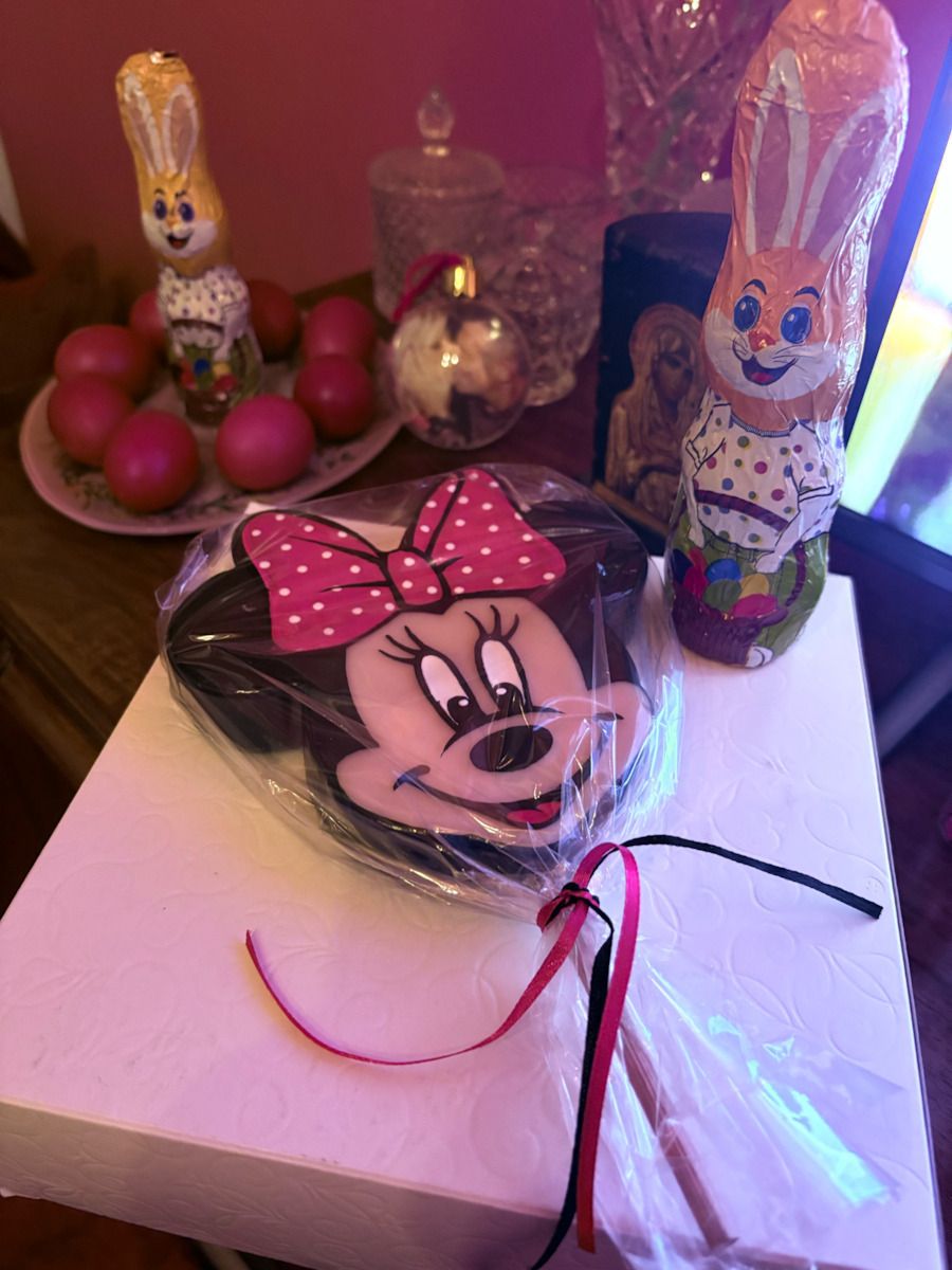 Πασχαλινή Λαμπάδα Minnie Χειροποίητη Ποντικούλα 16εκ.