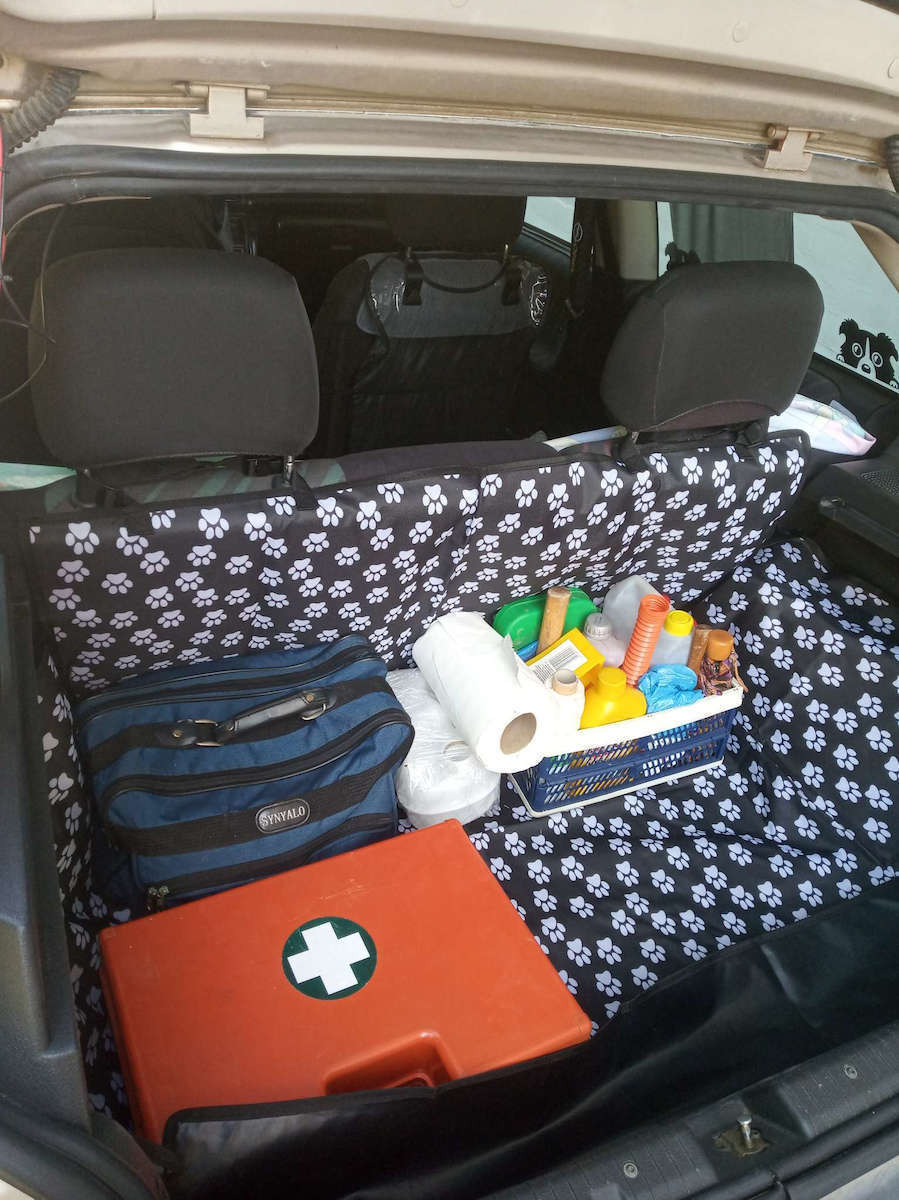 Trunk Cover Car for Dog 0.95x1.00m & 0.35x0.75m