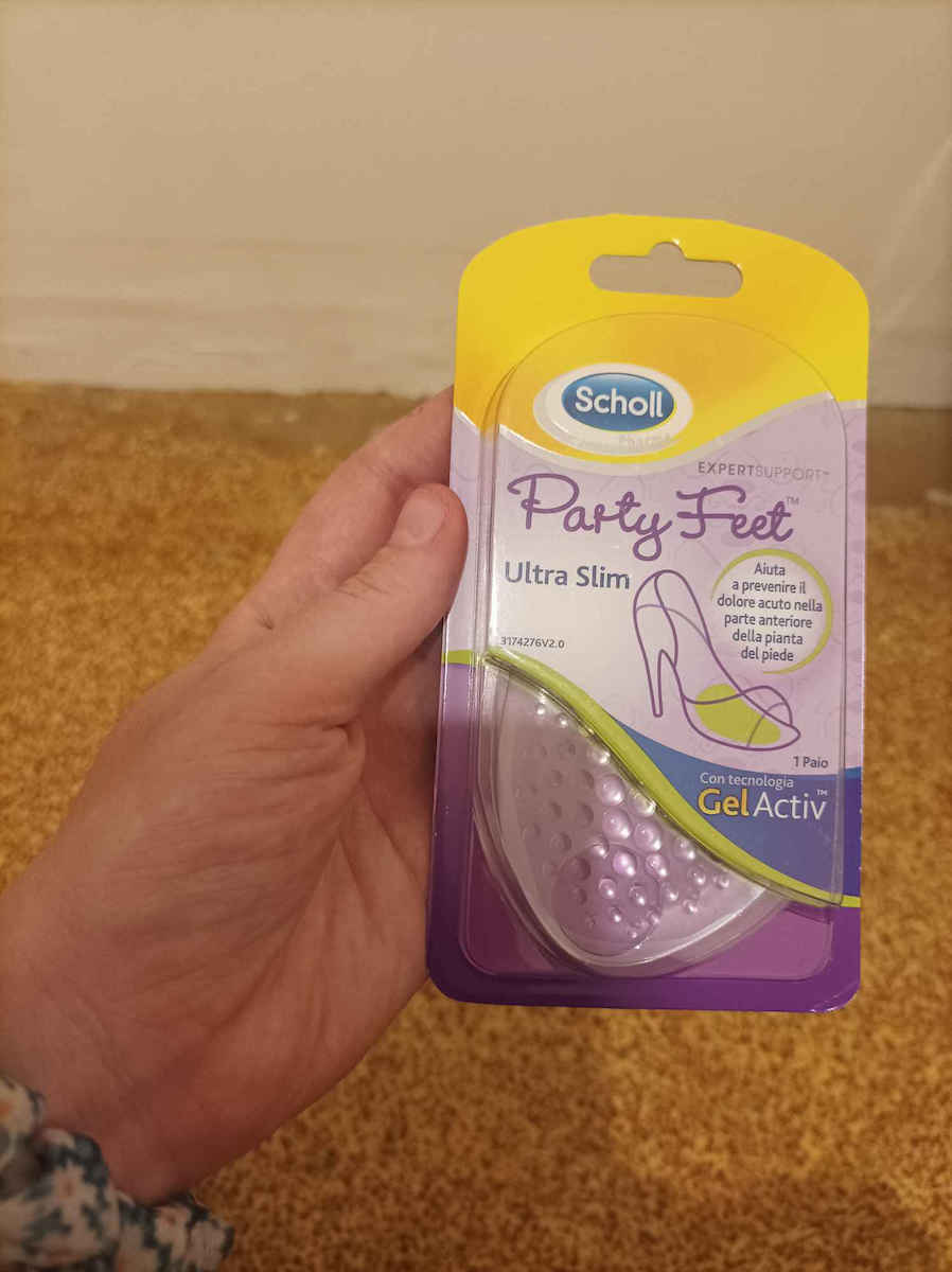 Scholl Party Feet Ultra Slim Metatarsal Insoles for Heels F940014717 2 Pieces