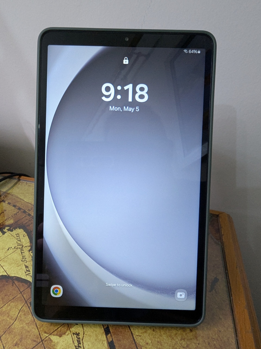 Samsung Galaxy Tab A9 Book Cover Черен