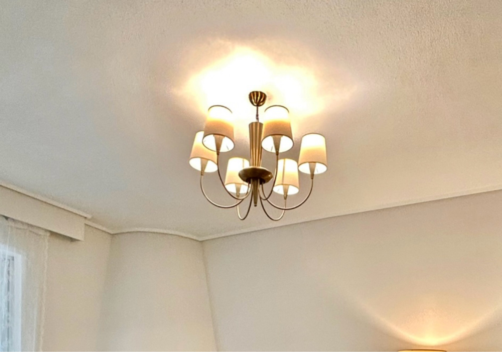 Opviq Pardo-3011 Πολυέλαιος 6xE27 Ø75cm με Καπέλα Χρυσός
