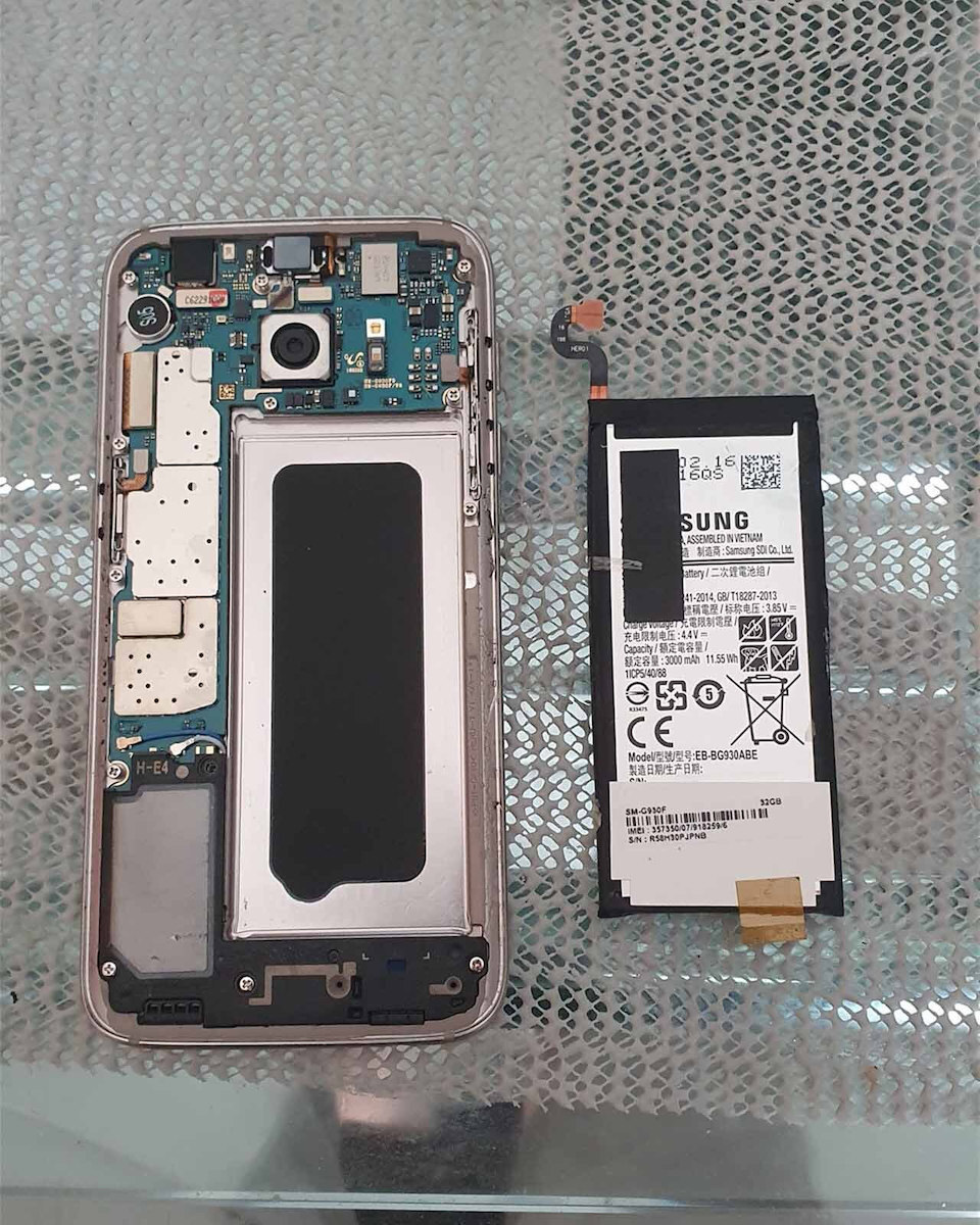 Samsung Καπάκι Μπαταρίας Ασημί για Galaxy S7