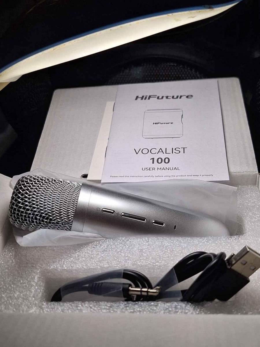 HiFuture Karaoke Speaker with Wireless Microphone and Lighting Effects Vocalist 100 Black