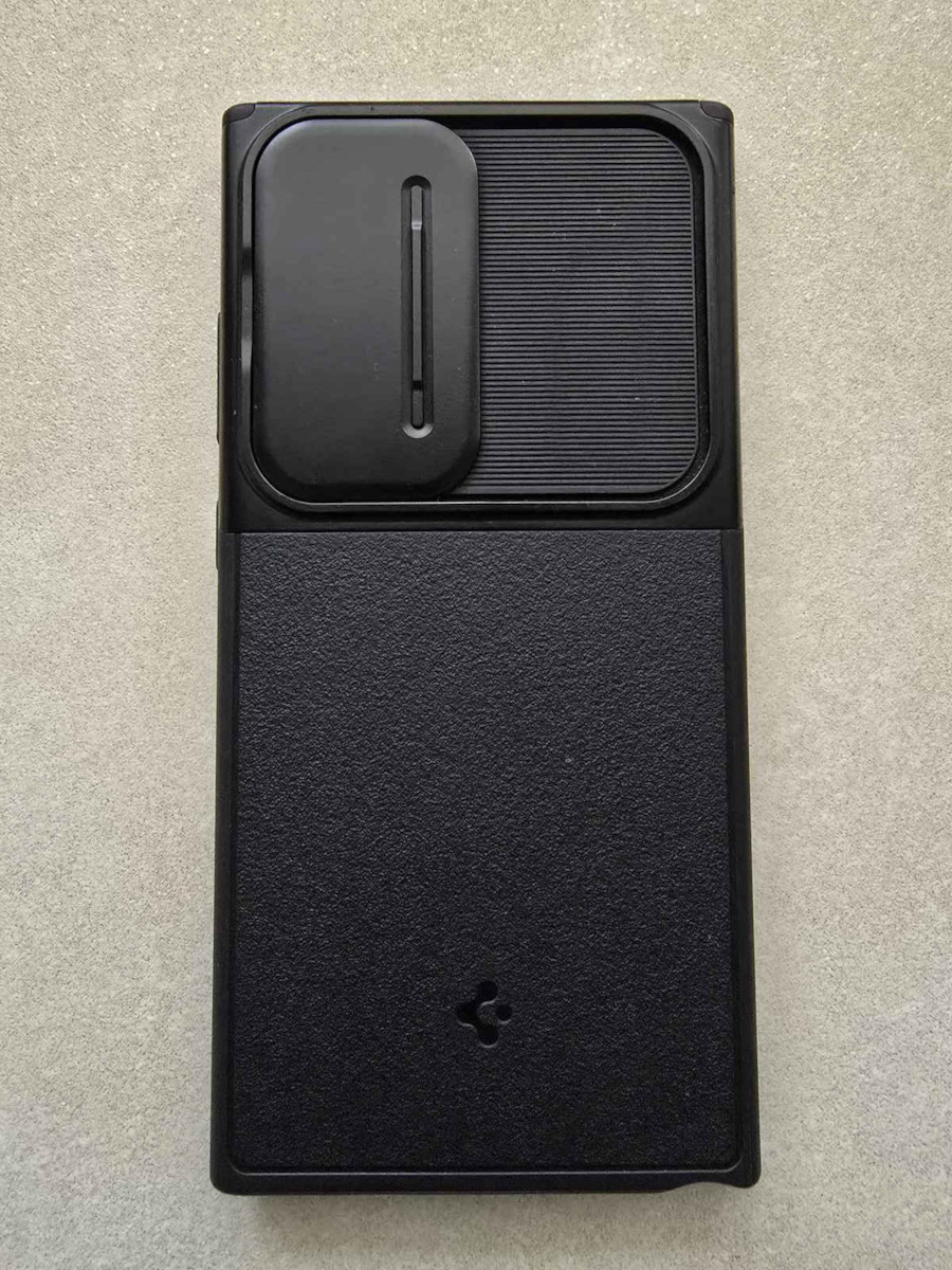 Spigen Optik Armor Back Cover Silicone / Plastic 2mm Black (Galaxy S24 Ultra)