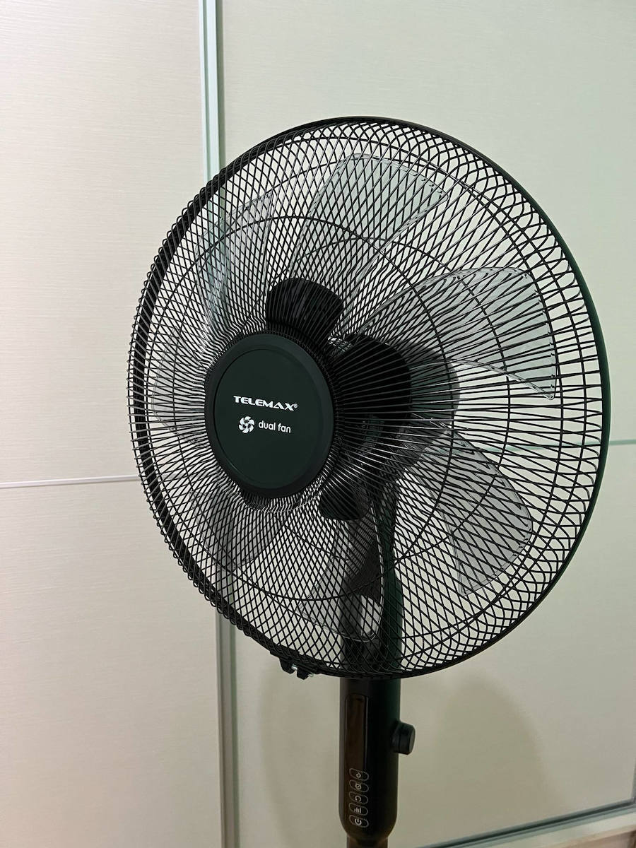 Telemax Ανεμιστήρας Ορθοστάτης 40W με Τηλεχειριστήριο Μαύρος