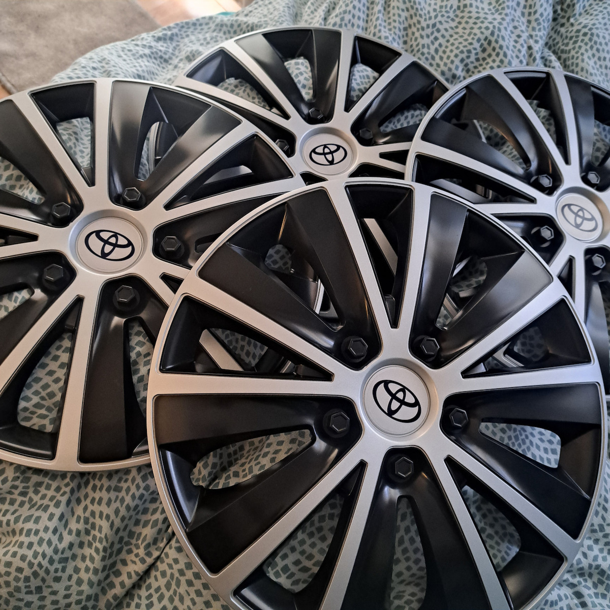 Wheel Covers Set Cridem Rapide 4pcs - Silver/black - 15''
