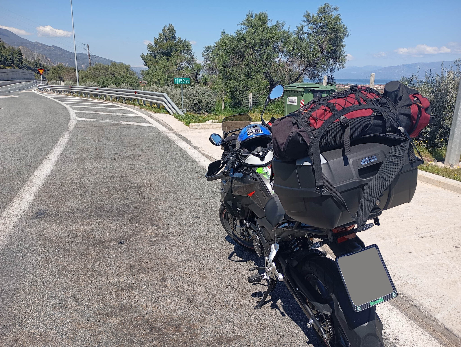 Givi Monolock Μπαγκαζιέρα Μοτοσυκλέτας 45lt Μαύρη