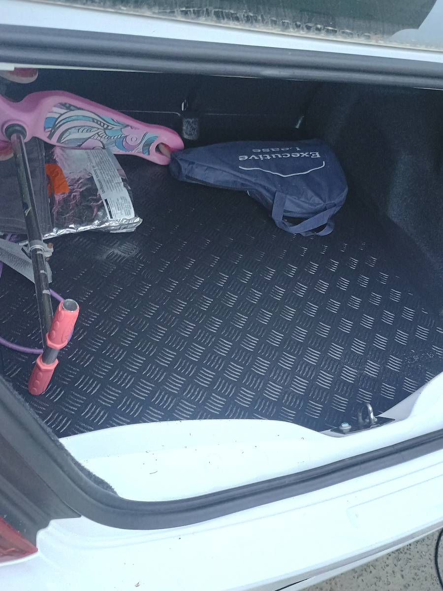 Rezaw Plast Trunk Mat Tray Type for Peugeot 301 Citroen C-Elysee Black